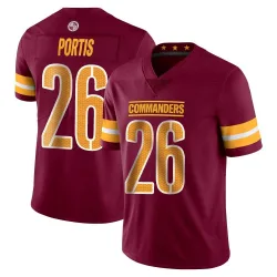 Men's Clinton Portis Washington Commanders No.26 Limited Vapor Burgundy Jersey
