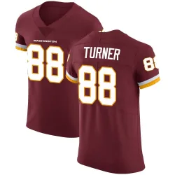 Men's Cole Turner Washington Commanders No.88 Elite Burgundy Team Color Vapor Untouchable Jersey