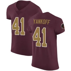 Men's Colson Yankoff Washington Commanders No.41 Elite Burgundy Alternate Vapor Untouchable Jersey