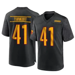 Men's Colson Yankoff Washington Commanders No.41 Game Alternate Jersey - Black