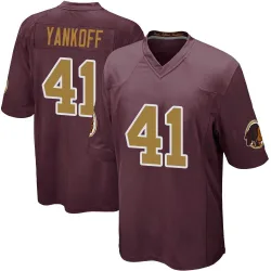 Men's Colson Yankoff Washington Commanders No.41 Game Burgundy Alternate Jersey