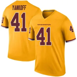 Men's Colson Yankoff Washington Commanders No.41 Legend Color Rush Jersey - Gold