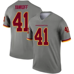 Men's Colson Yankoff Washington Commanders No.41 Legend Inverted Jersey - Gray