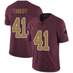 Men's Colson Yankoff Washington Commanders No.41 Limited Burgundy Alternate Vapor Untouchable Jersey