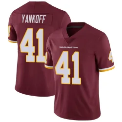 Men's Colson Yankoff Washington Commanders No.41 Limited Burgundy Team Color Vapor Untouchable Jersey