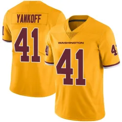 Men's Colson Yankoff Washington Commanders No.41 Limited Color Rush Jersey - Gold