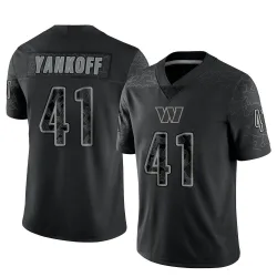 Men's Colson Yankoff Washington Commanders No.41 Limited Reflective Jersey - Black