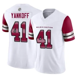 Men's Colson Yankoff Washington Commanders No.41 Limited Vapor F.U.S.E. Jersey - White