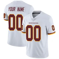 Men's Custom Washington Commanders No.00 Limited Vapor Untouchable Jersey - White