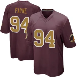 Men's Daron Payne Washington Commanders No.94 Game Burgundy Alternate Jersey