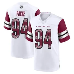 Men's Daron Payne Washington Commanders No.94 Game Jersey - White