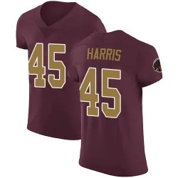 Men's De'Jon Harris Washington Commanders No.45 Elite Burgundy Alternate Vapor Untouchable Jersey