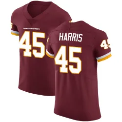 Men's De'Jon Harris Washington Commanders No.45 Elite Burgundy Team Color Vapor Untouchable Jersey