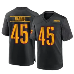 Men's De'Jon Harris Washington Commanders No.45 Game Alternate Jersey - Black