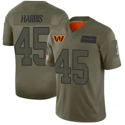Men's De'Jon Harris Washington Commanders No.45 Limited 2019 Salute to Service Jersey - Camo