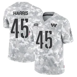 Men's De'Jon Harris Washington Commanders No.45 Limited 2024 Salute to Service Jersey - Arctic Camo