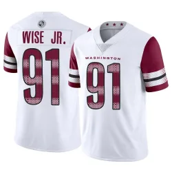 Men's Deatrich Wise Jr. Washington Commanders No.91 Limited Vapor Jersey - White
