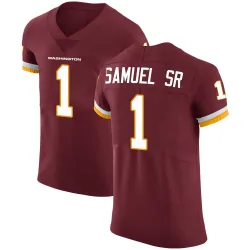 Men's Deebo Samuel Sr. Washington Commanders No.1 Elite Burgundy Team Color Vapor Untouchable Jersey