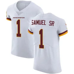 Men's Deebo Samuel Sr. Washington Commanders No.1 Elite Vapor Untouchable Jersey - White