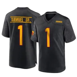 Men's Deebo Samuel Sr. Washington Commanders No.1 Game Alternate Jersey - Black