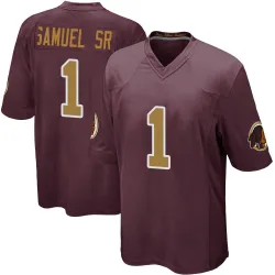 Men's Deebo Samuel Sr. Washington Commanders No.1 Game Burgundy Alternate Jersey