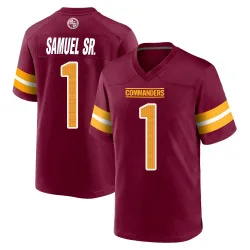 Men's Deebo Samuel Sr. Washington Commanders No.1 Game Burgundy Jersey