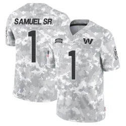 Men's Deebo Samuel Sr. Washington Commanders No.1 Limited 2024 Salute to Service Jersey - Arctic Camo