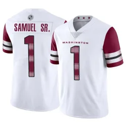 Men's Deebo Samuel Sr. Washington Commanders No.1 Limited Vapor Jersey - White