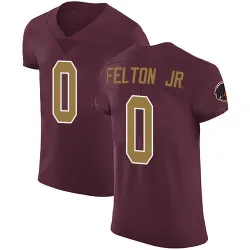 Men's Demetric Felton Washington Commanders No.0 Elite Burgundy Alternate Vapor Untouchable Jersey