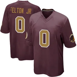 Men's Demetric Felton Washington Commanders No.0 Game Burgundy Alternate Jersey