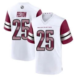 Men's Demetric Felton Washington Commanders No.25 Game Jersey - White