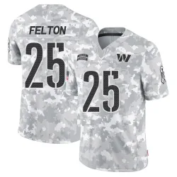 Men's Demetric Felton Washington Commanders No.25 Limited 2024 Salute to Service Jersey - Arctic Camo