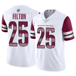 Men's Demetric Felton Washington Commanders No.25 Limited Vapor Jersey - White