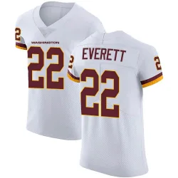 Men's Deshazor Everett Washington Commanders No.22 Elite Vapor Untouchable Jersey - White