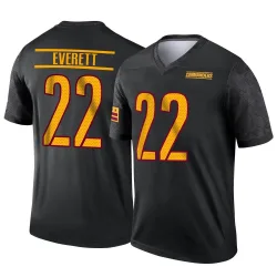 Men's Deshazor Everett Washington Commanders No.22 Legend Alternate Jersey - Black