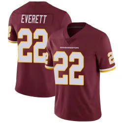 Men's Deshazor Everett Washington Commanders No.22 Limited Burgundy Team Color Vapor Untouchable Jersey
