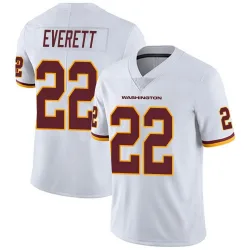Men's Deshazor Everett Washington Commanders No.22 Limited Vapor Untouchable Jersey - White