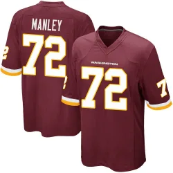 Men's Dexter Manley Washington Commanders No.72 Game Burgundy Team Color Jersey