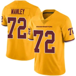 Men's Dexter Manley Washington Commanders No.72 Limited Color Rush Jersey - Gold