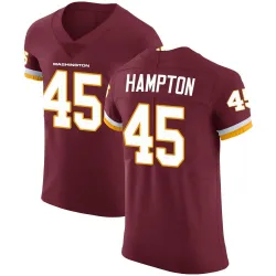 Men's Dominique Hampton Washington Commanders No.45 Elite Burgundy Team Color Vapor Untouchable Jersey