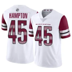 Men's Dominique Hampton Washington Commanders No.45 Limited Vapor Jersey - White
