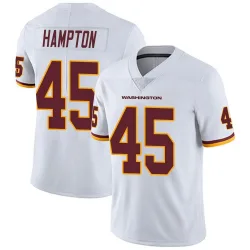 Men's Dominique Hampton Washington Commanders No.45 Limited Vapor Untouchable Jersey - White