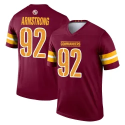 Men's Dorance Armstrong Washington Commanders No.92 Legend Burgundy Jersey