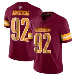Men's Dorance Armstrong Washington Commanders No.92 Limited Vapor Burgundy Jersey