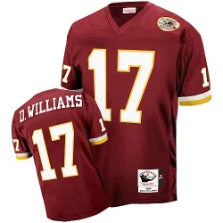 Men's Doug Williams Washington Commanders No.17 Authentic With 50TH Patch Throwback Jersey - Red