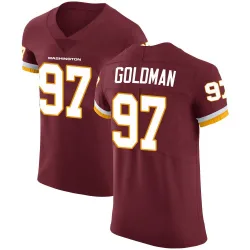 Men's Eddie Goldman Washington Commanders No.97 Elite Burgundy Team Color Vapor Untouchable Jersey