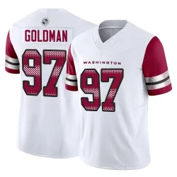 Men's Eddie Goldman Washington Commanders No.97 Limited Vapor F.U.S.E. Jersey - White