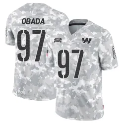 Men's Efe Obada Washington Commanders No.97 Limited 2024 Salute to Service Jersey - Arctic Camo