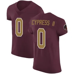 Men's Fentrell Cypress II Washington Commanders No.0 Elite Burgundy Alternate Vapor Untouchable Jersey