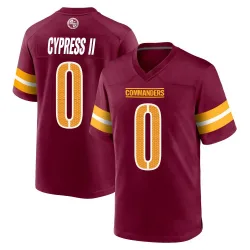 Men's Fentrell Cypress II Washington Commanders No.0 Game Burgundy Jersey